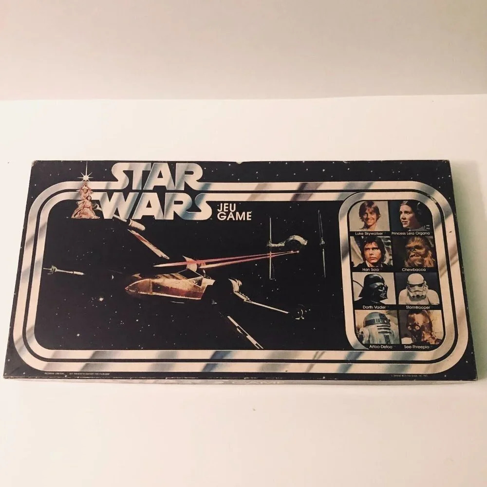 Vintage 1977 Star Wars Escape From Death Star Board Game FR and EN Instructions